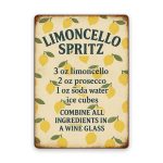 Limoncello Spritz Blechschild