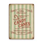 Candy Canes Blechschild