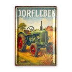 Dorfleben Blechschild