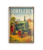 Dorfleben Blechschild