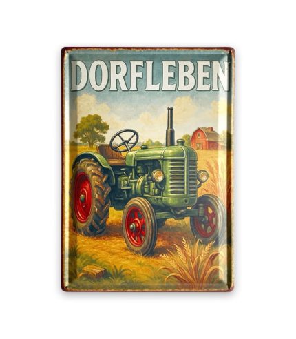 Dorfleben Blechschild