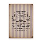 Eau de Lavande Blechschild