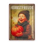 Herbstfreude Blechschild