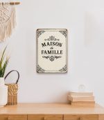 MAISON de FAMILLE Blechschild – Bild 6