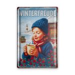 Winterfreude Blechschild
