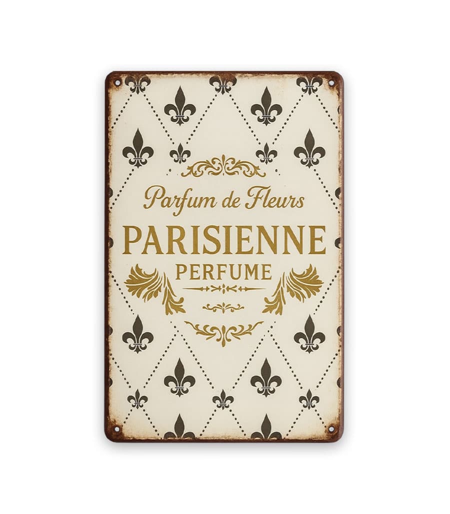 001-produktbilder-parfum-de-fleurs Parfum de Fleurs Blechschild – Bild 1