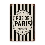 Rue de Paris Blechschild