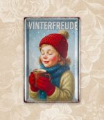 Winterfreude Blechschild – Bild 2