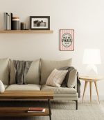 Rue de Paris rosa Blechschild – Bild 4